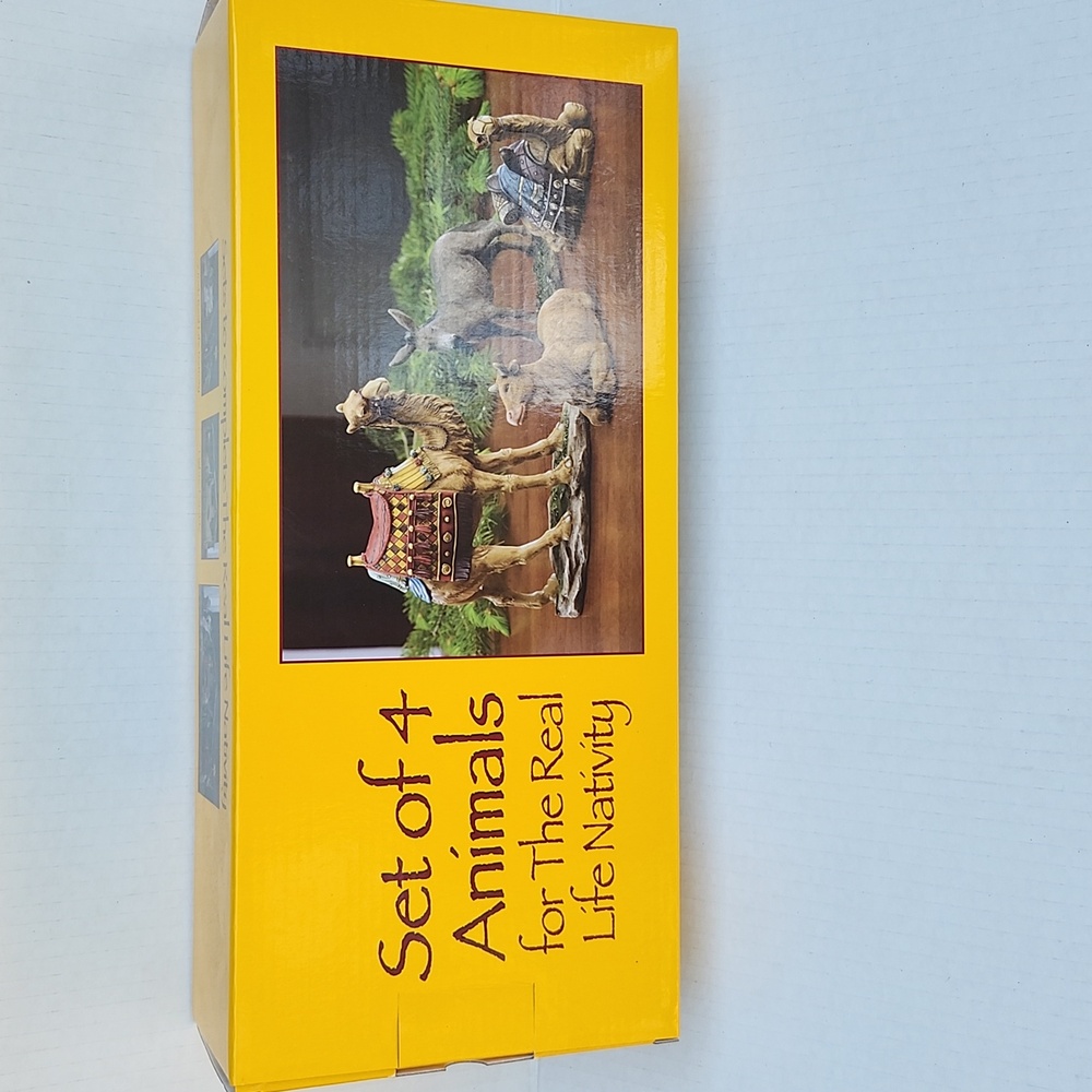 NIB THREE KINGS GIFTS SET OF 4 ANIMALS FOR THE 7" REAL LIFE NATIVITY - Picture 8 of 14